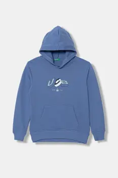 United Colors of Benetton hanorac cu gluga copii din bumbac imagine