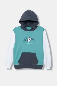 United Colors of Benetton Hanorac cu gluga pentru copii din bumbac imagine