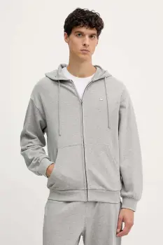 United Colors of Benetton hanorac de bumbac cu gluga, uni, 342ZU500P imagine