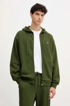 United Colors of Benetton hanorac de bumbac cu gluga, uni, 342ZU500P imagine