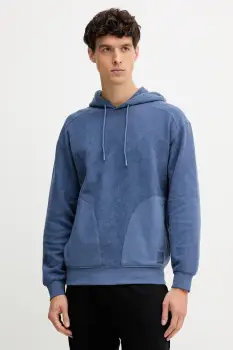 United Colors of Benetton hanorac de bumbac cu gluga, uni, 3NMEU201X imagine