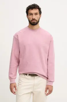 United Colors of Benetton hanorac de bumbac culoarea negru, uni, 3NMEU109T imagine