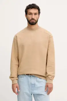 United Colors of Benetton hanorac de bumbac culoarea negru, uni, 3NMEU109T imagine