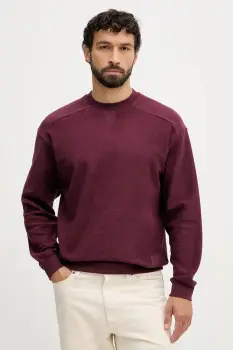 United Colors of Benetton hanorac de bumbac culoarea portocaliu, uni, 3NMEU109T imagine