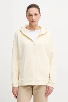 United Colors of Benetton hanorac de bumbac culoarea roz, cu gluga, uni, 3UNID500R imagine