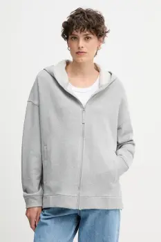 United Colors of Benetton hanorac de bumbac culoarea roz, cu gluga, uni, 3UNID500R imagine