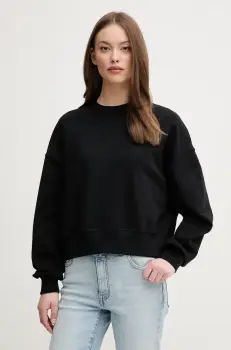 United Colors of Benetton hanorac de bumbac femei, culoarea negru, cu imprimeu, 3UNID109A imagine