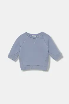 United Colors of Benetton hanorac de bumbac pentru bebelusi uni, 3ITEA106H imagine