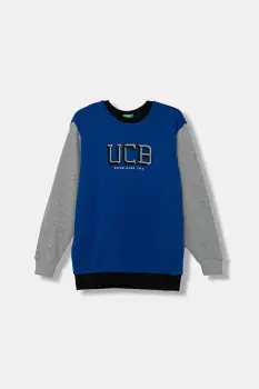 United Colors of Benetton hanorac de bumbac pentru copii cu imprimeu, 3J68C10PZ imagine