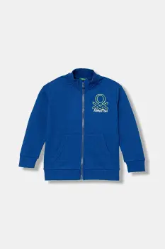 United Colors of Benetton hanorac de bumbac pentru copii cu imprimeu, 3J70G503X imagine