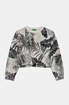 United Colors of Benetton hanorac de bumbac pentru copii culoarea negru, modelator, 35UJC10OB imagine