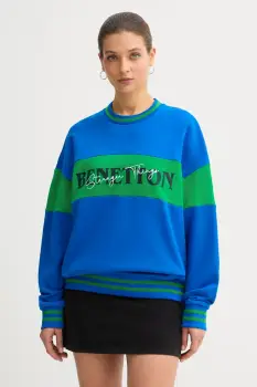 United Colors of Benetton hanorac de bumbac x Stranger Things cu imprimeu, 342ZU10BA imagine