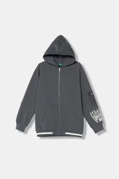 United Colors of Benetton hanorac pentru copii, cu amestec de bumbac imagine