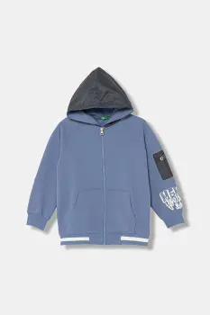United Colors of Benetton hanorac pentru copii, cu amestec de bumbac imagine