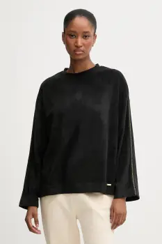 United Colors of Benetton longsleeve de pijama culoarea negru, 3JQA3M08B imagine