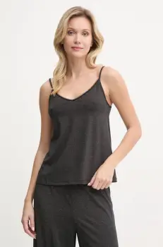 United Colors of Benetton maiou de pijama culoarea negru, 3NYW3H00G imagine