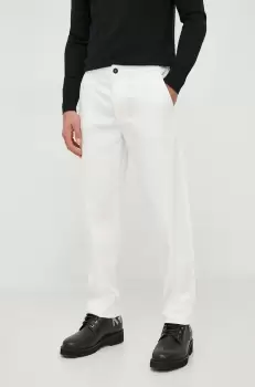 United Colors of Benetton pantaloni barbati, culoarea bej, drept imagine