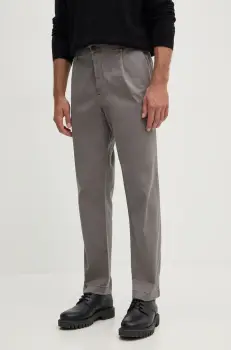 United Colors of Benetton pantaloni barbati, culoarea gri, drept, 49QGUF04K imagine