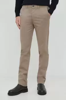 United Colors of Benetton pantaloni barbati, culoarea maro, mulata imagine