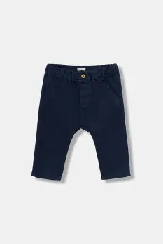 United Colors of Benetton pantaloni bebe culoarea bleumarin, uni, 4AU0AF018 imagine