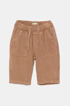 United Colors of Benetton pantaloni bebe culoarea maro, melanj, 41AQAF01F imagine