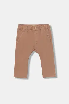 United Colors of Benetton pantaloni bebe culoarea maro, uni, 4AU0AF018 imagine