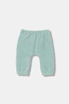 United Colors of Benetton pantaloni bebe culoarea turcoaz, neted, 3MCDAF020 imagine