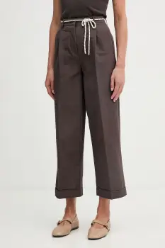 United Colors of Benetton pantaloni carrot pentru femei, cu bumbac imagine