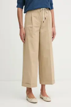 United Colors of Benetton pantaloni carrot pentru femei, cu bumbac imagine