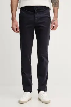 United Colors of Benetton pantaloni chinos barbati din bumbac cu elastan imagine