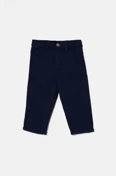 United Colors of Benetton pantaloni copii culoarea albastru marin, neted, 41HQGE023 imagine