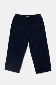 United Colors of Benetton pantaloni copii culoarea albastru marin, neted, 4T48GF026 imagine
