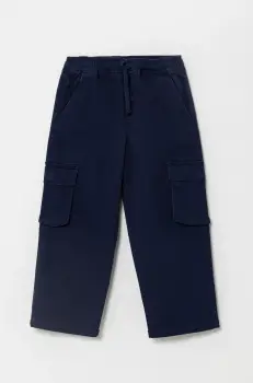 United Colors of Benetton pantaloni copii culoarea albastru marin, neted, 4TCGGF02B imagine