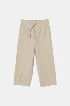 United Colors of Benetton pantaloni copii culoarea bej, uni, 4T48CF04D imagine