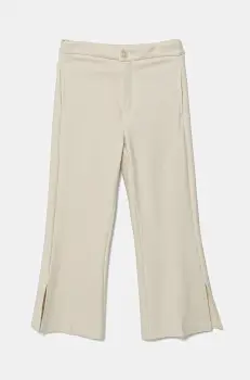 United Colors of Benetton pantaloni copii culoarea bej, uni, 4U7FCF04F imagine