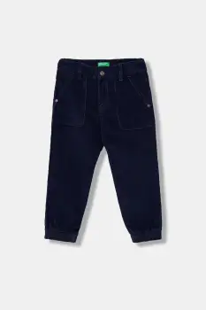 United Colors of Benetton pantaloni copii culoarea bleumarin, uni, 4AD5GE021 imagine