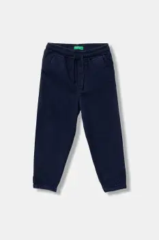 United Colors of Benetton pantaloni copii culoarea bleumarin, uni, 4RHPGF021 imagine