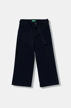 United Colors of Benetton pantaloni copii culoarea bleumarin, uni, 4RHPGF02G imagine