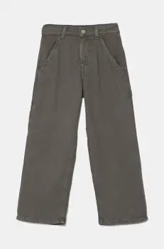 United Colors of Benetton pantaloni copii culoarea gri, uni, 41AQCE03W imagine