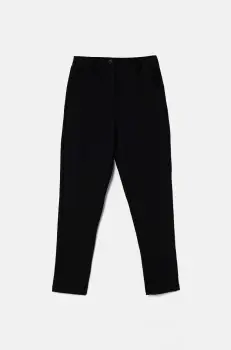 United Colors of Benetton pantaloni copii culoarea negru, neted, 4EOMCF02C imagine