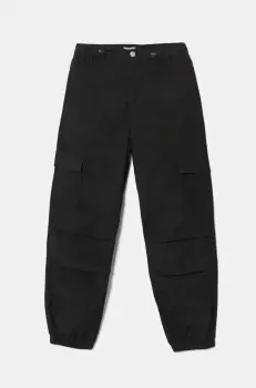 United Colors of Benetton pantaloni copii culoarea negru, neted, 4L2VCF046 imagine