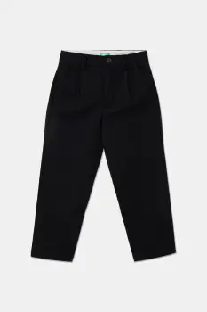 United Colors of Benetton pantaloni copii culoarea negru, uni, 43ZGCF04W imagine