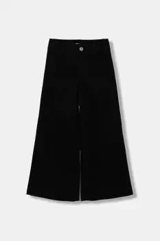 United Colors of Benetton pantaloni copii culoarea negru, uni, 4RHPCE04A imagine