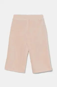 United Colors of Benetton pantaloni copii culoarea portocaliu, neted imagine