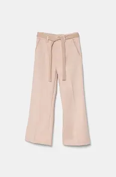 United Colors of Benetton pantaloni copii culoarea roz, neted, 461BCF042 imagine