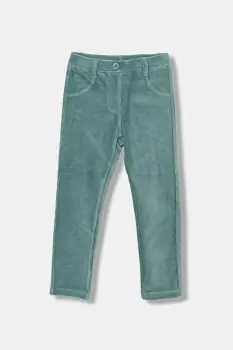 United Colors of Benetton pantaloni copii culoarea turcoaz, uni, 4DZBGE00L imagine