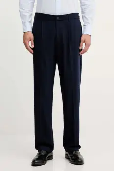 United Colors of Benetton pantaloni culoarea bleumarin, drept, 4OACUF04L imagine