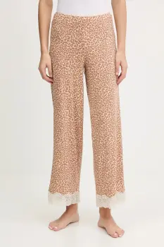 United Colors of Benetton pantaloni de pijama culoarea bej, 32V93F04S imagine