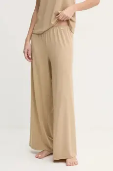 United Colors of Benetton pantaloni de pijama femei, culoarea bej, 3NYW3F03Z imagine