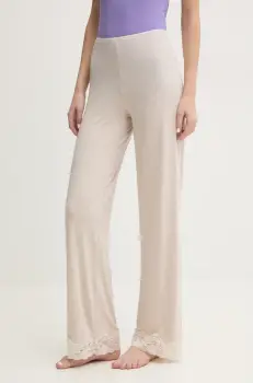 United Colors of Benetton pantaloni de pijama femei, culoarea bej, 3Z123F04A imagine